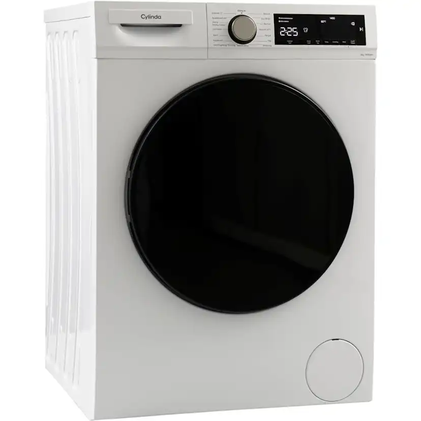 Frontmatad Tvättmaskin Cylinda FT4494MA med Mikrofiberfilter och Kapacitet 9 kg