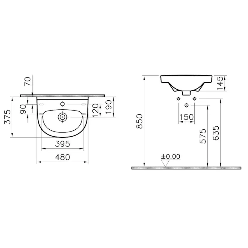 Tvättställ Alterna Basic