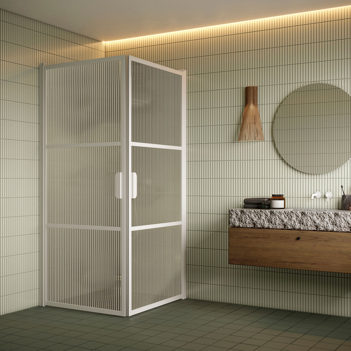 Duschhörn Hietakari Bläk 762 Tokyo Vändbara Dörrar