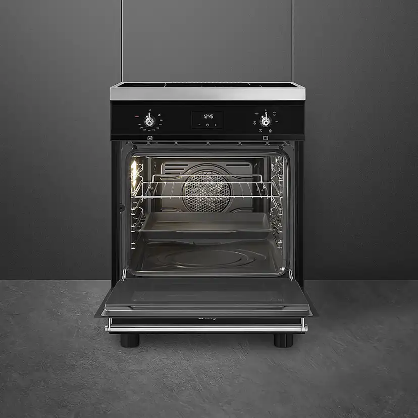 Induktionsspis Smeg C6IMMBT2 Svart Spis med Induktionshäll