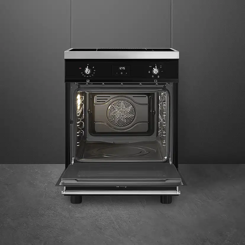 Induktionsspis Smeg C6IMMBT2 Svart Spis med Induktionshäll