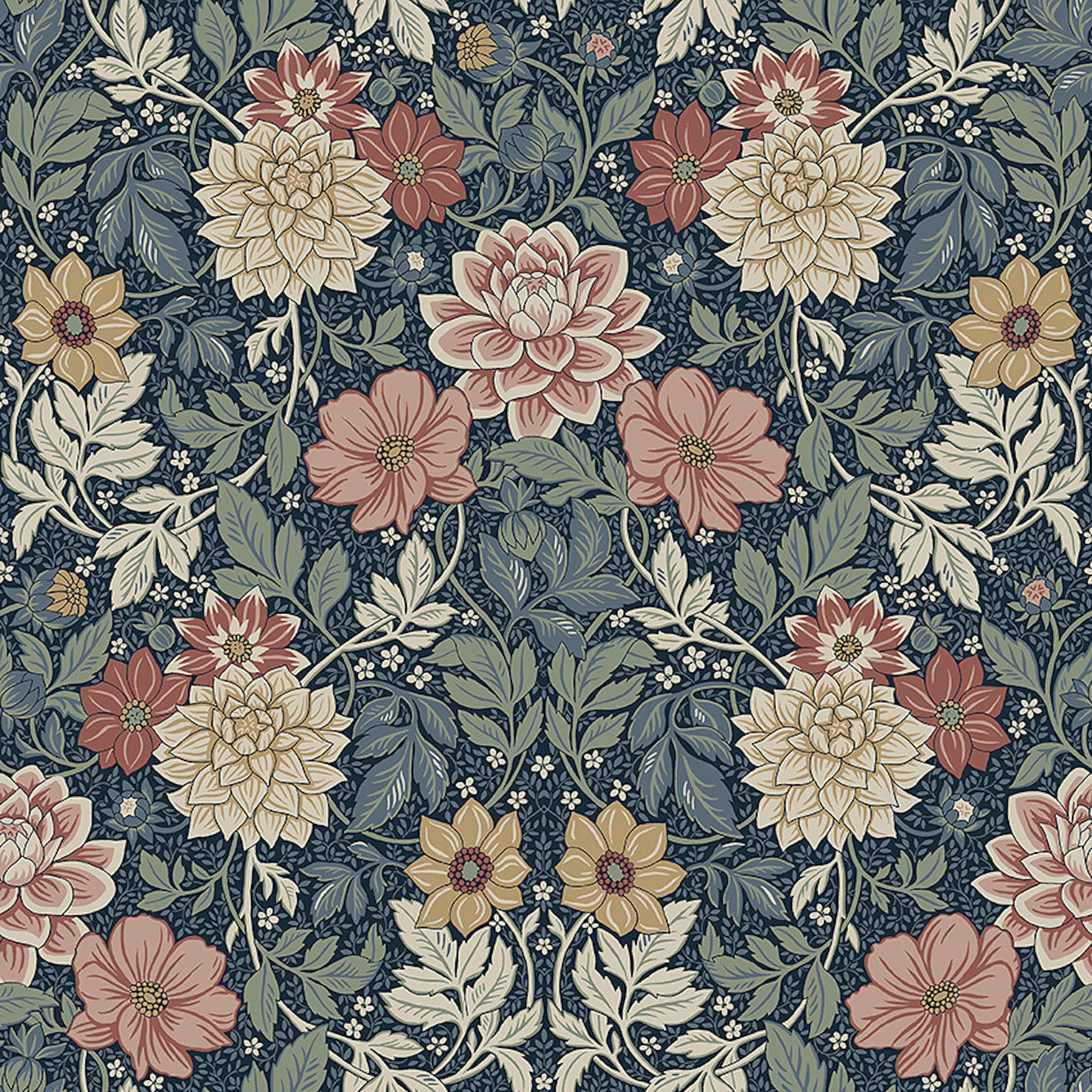 Tapet Boråstapeter Falsterbo III Dahlia Garden 7690