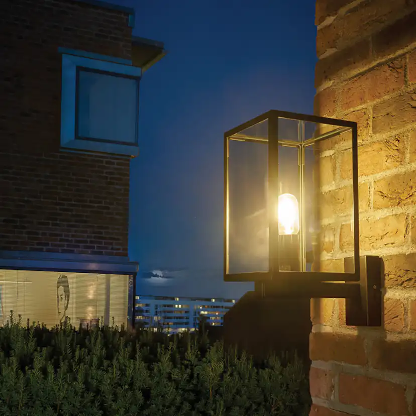 Väggarmatur Norlys Lofoten 1963 för Utebelysning Svart/Opal