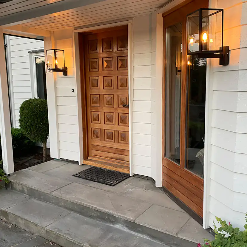 Väggarmatur Norlys Lofoten 1963 för Utebelysning Svart/Opal