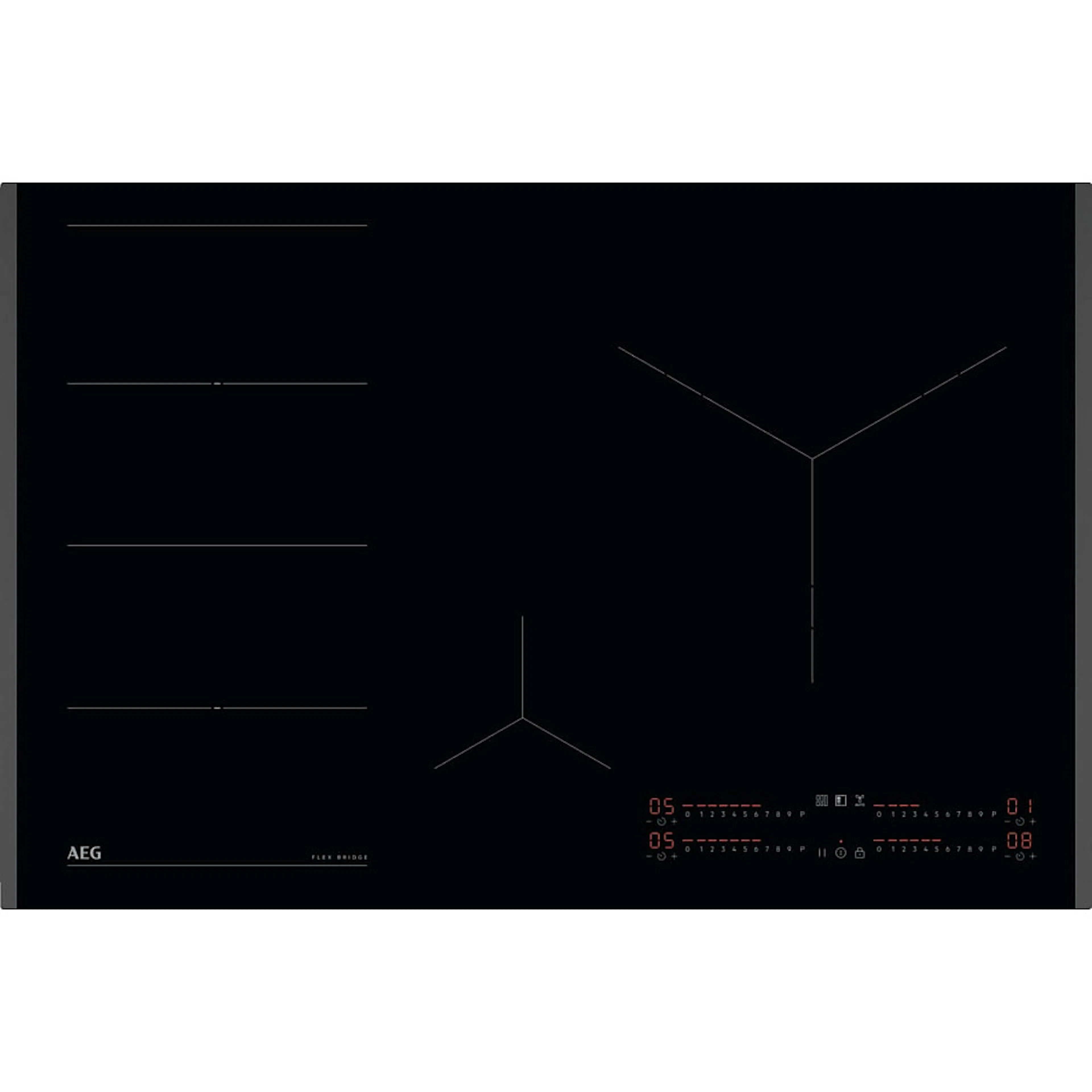 Induktionshäll AEG TI84IS00FB FlexiBridge 6000 - Svart med Hob2Hood och PowerBoost