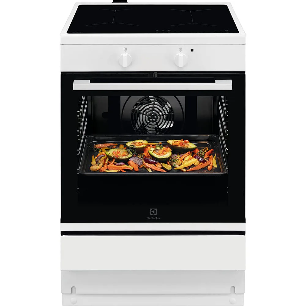 Induktionsspis Electrolux LKI64001SW med Hob2Hood och flernivåsmatlagning