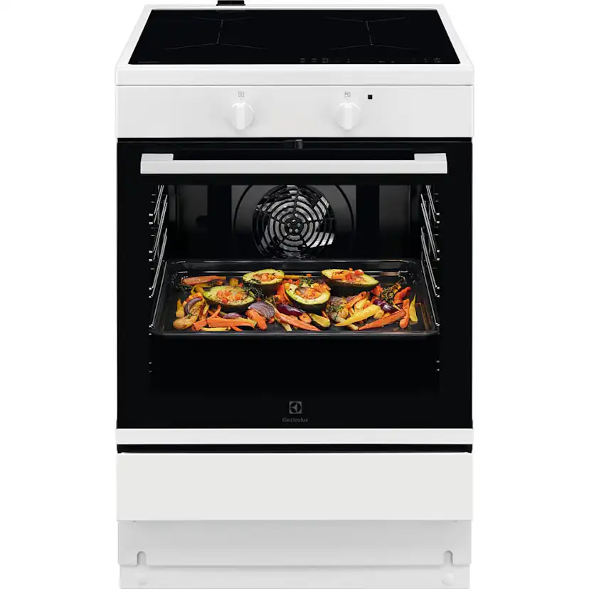 Induktionsspis Electrolux LKI64001SW med Hob2Hood och flernivåsmatlagning
