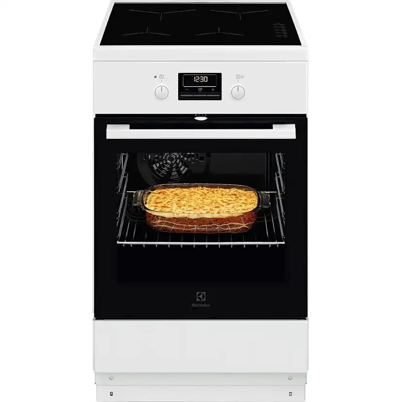 Induktionsspis Electrolux LKI561401W med SteamBake och Inbyggd Termometer - Vit