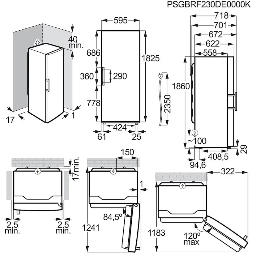 Fristående Kylskåp AEG 6000 ORK6D391EX Rostfri med DynamicAir