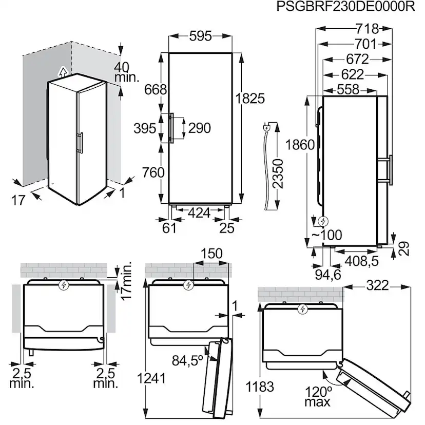 Fristående Frys Electrolux LUS7MD28X NoFrost Rostfri