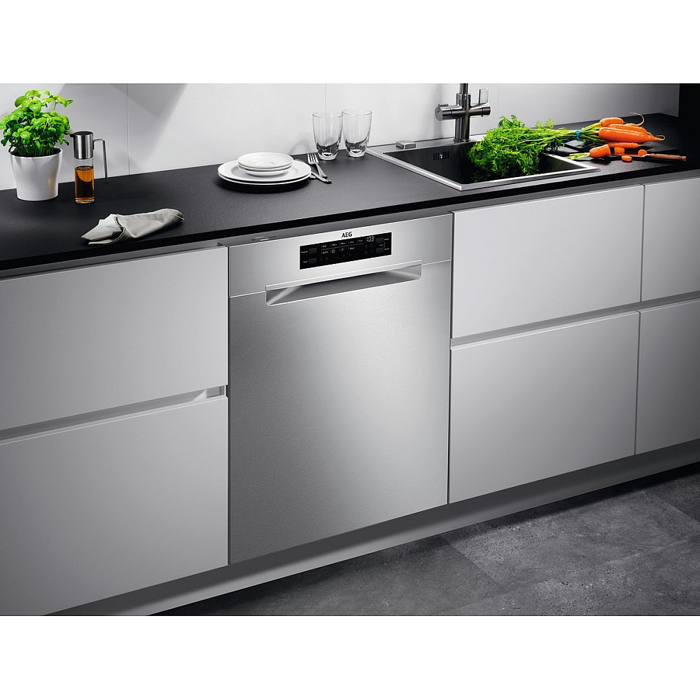 Integrerad Diskmaskin AEG FBB63647PM Helintegrerad Rostfri 60 cm