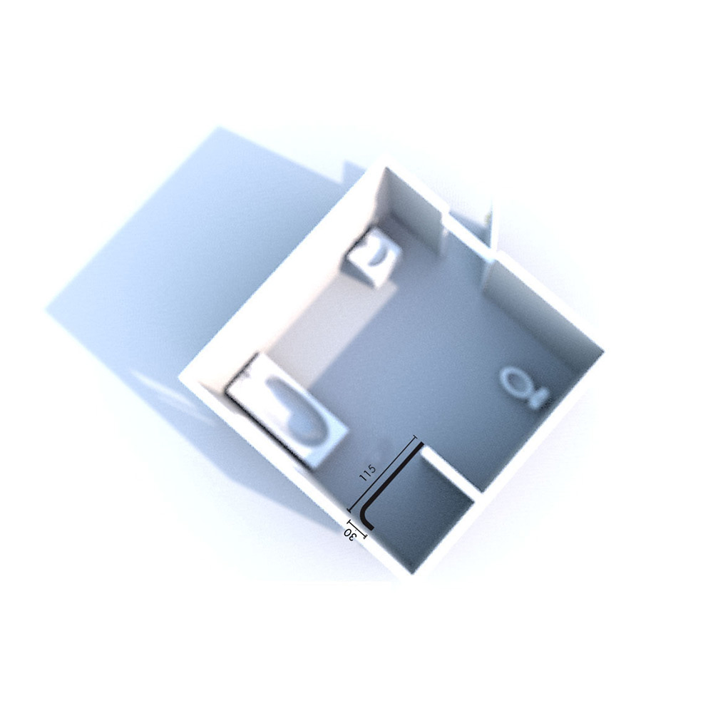 Duschsarg Leif Arvidsson 115x30 cm