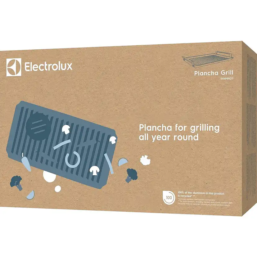 Plancha Grill Electrolux E9HHPG11 med Keramisk Non-Stick-Beläggning