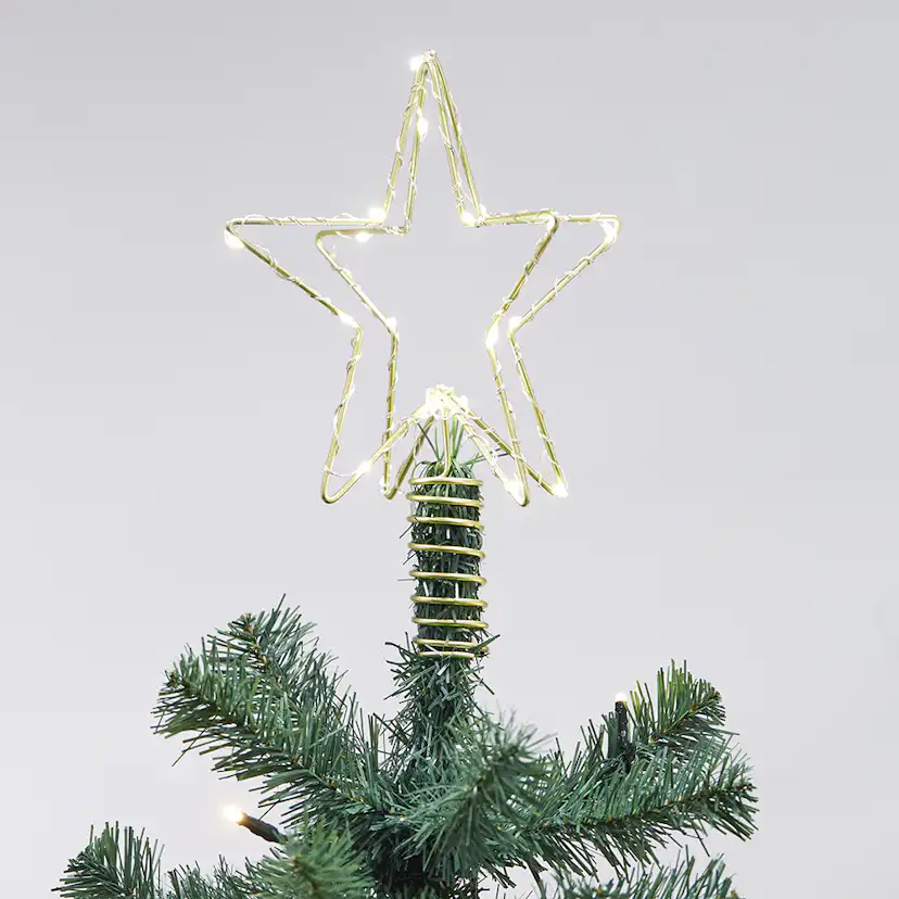 3D-julstjärna Nordic Winter LED