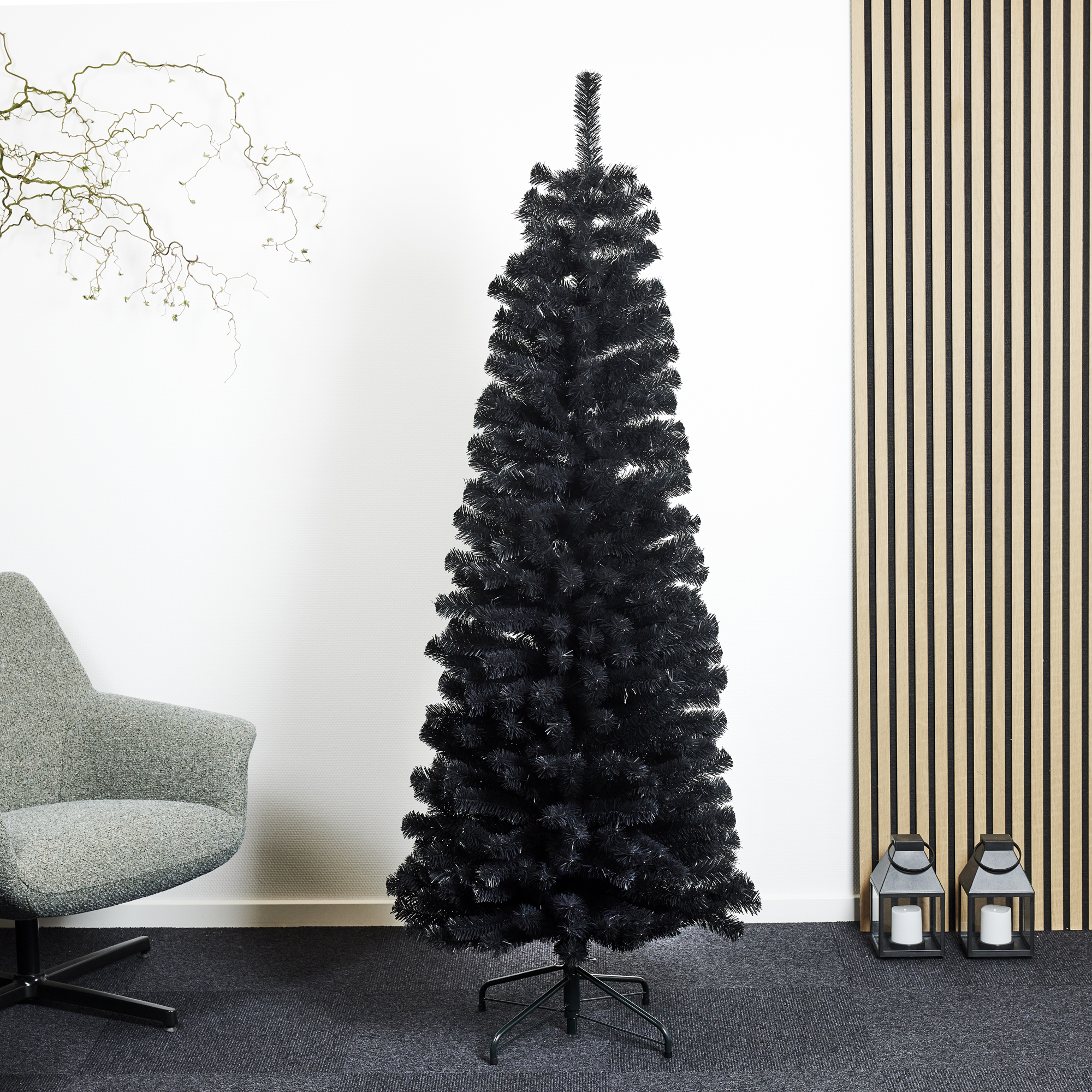 Plastgran Nordic Winter Smal Julgran Bling 180x68 cm