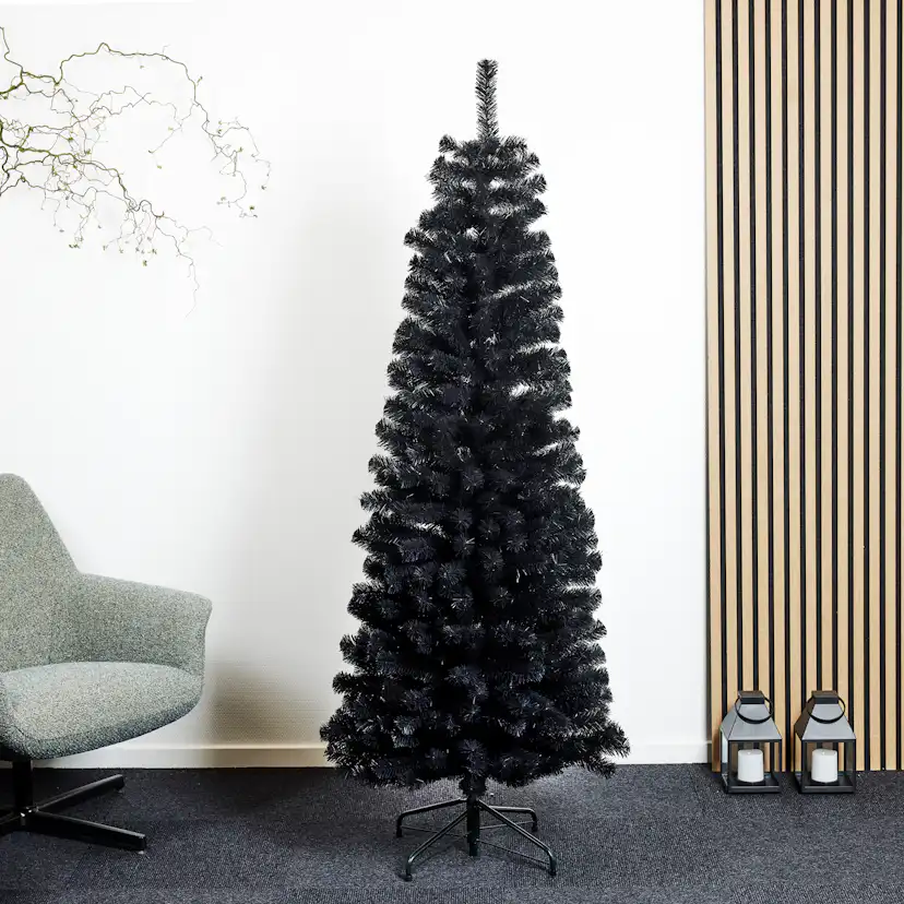 Plastgran Nordic Winter Smal Julgran Bling 180x68 cm