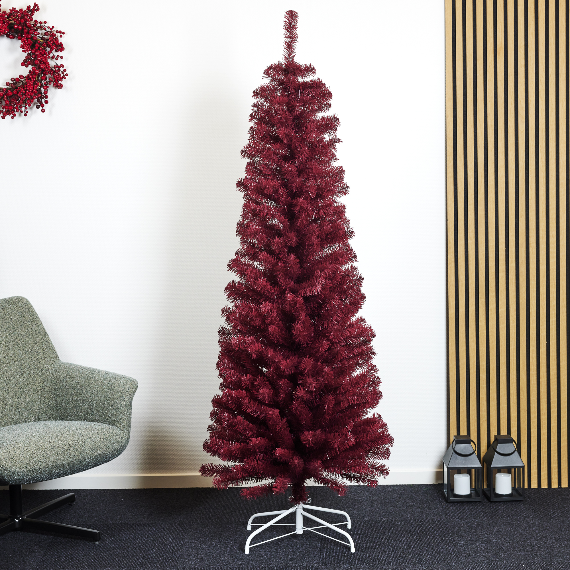 Plastgran Nordic Winter Smal Julgran Bling 180x68 cm