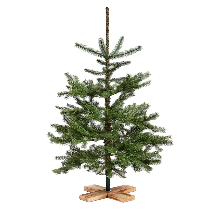 Plastgran Nordic Winter Julgran Danish Collection 100 x 65 cm med Träfot