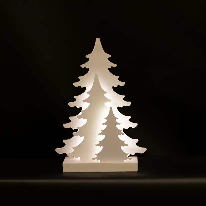 Juldekoration Nordic Winter 3D LED med Trädmotiv