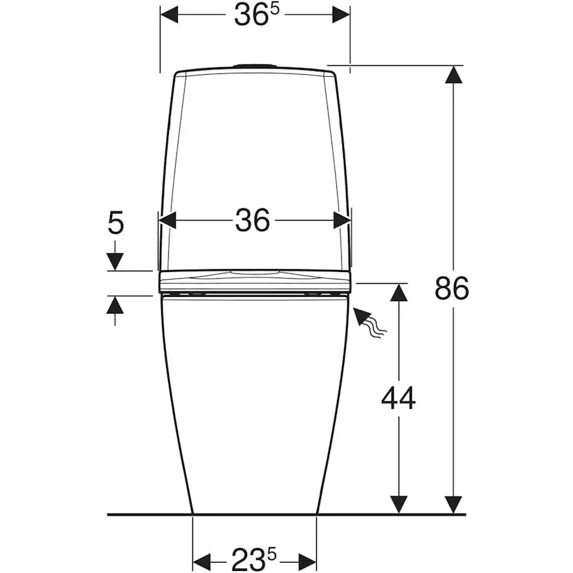 Toalettstol Ifö Spira Art 6250 Turboflush