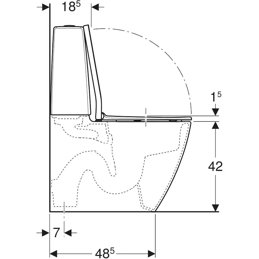 Toalettstol Ifö Spira Art 6250 Turboflush