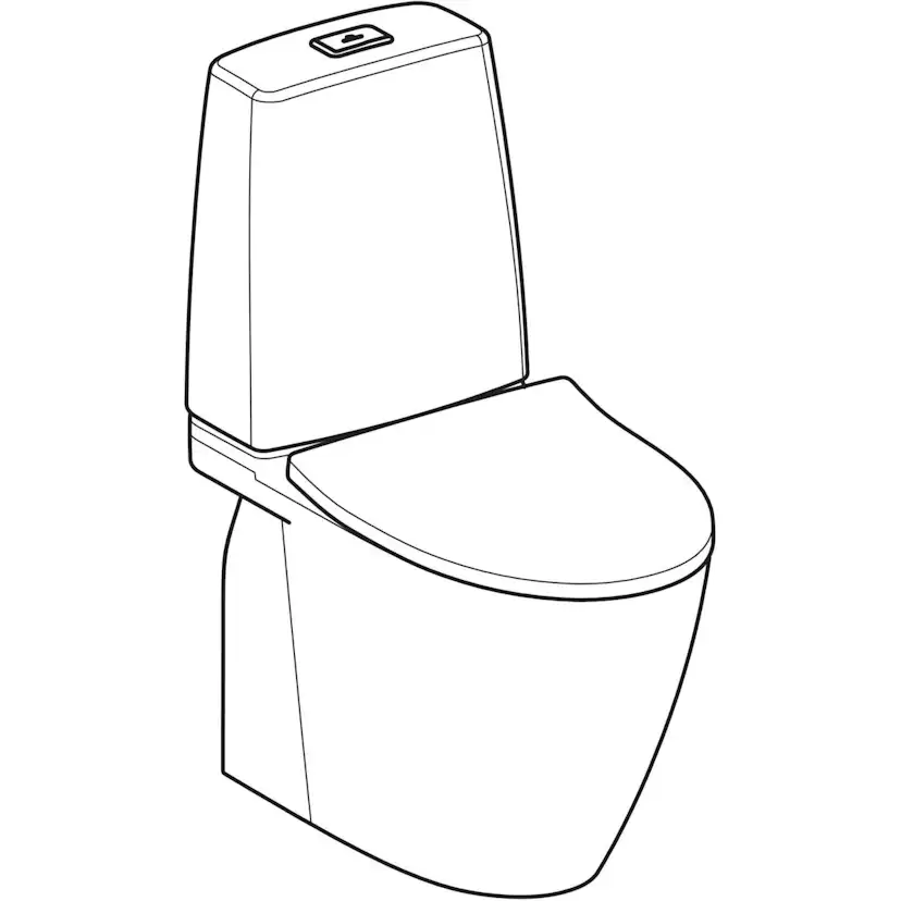 Toalettstol Ifö Vinta Art Rimfree Turboflush