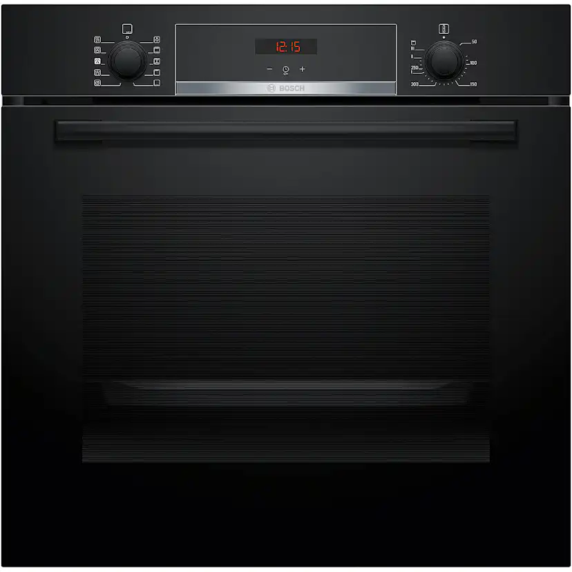 Inbyggnadsugn Bosch HQA534BB3 Serie 4 Svart med Ångfunktion och Avancerad Varmluftsteknik