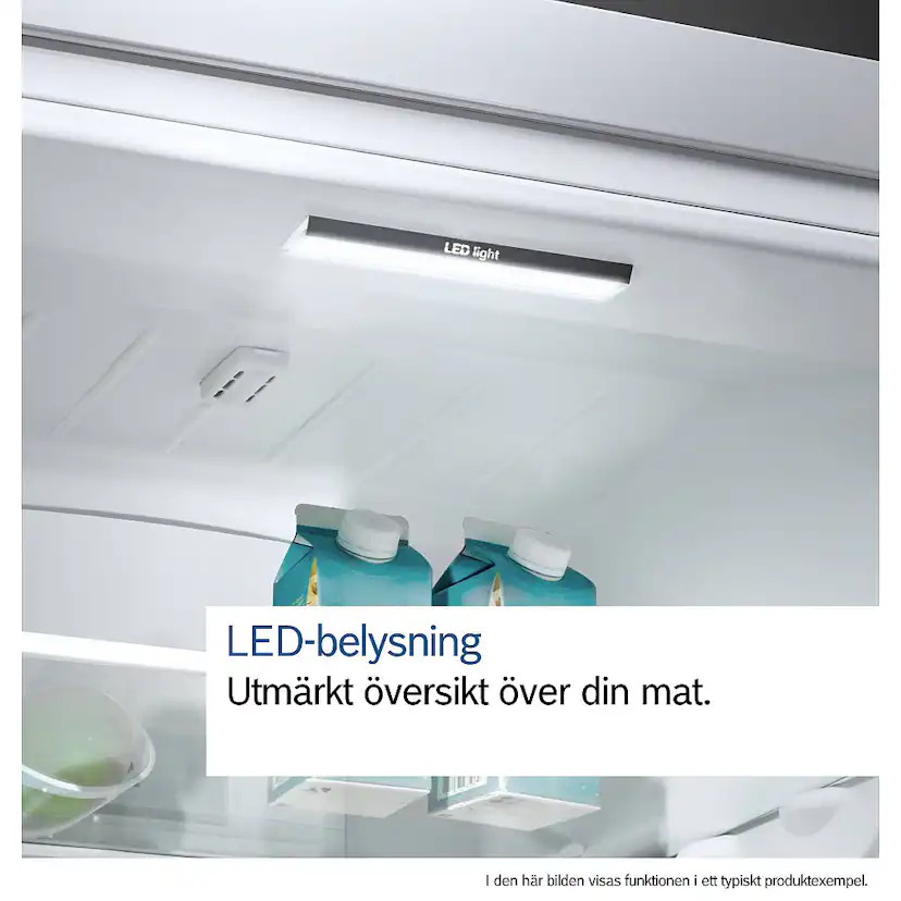 Fristående Kyl och FrysBosch Serie 4 KGV36VIEAS i Borstat Stål