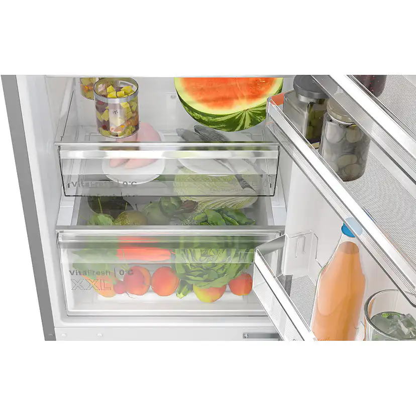 Fristående Kyl & Frys Bosch Serie 4 KGN392I1F Rostfri med Två Kylningssystem För Optimal Nedkylning