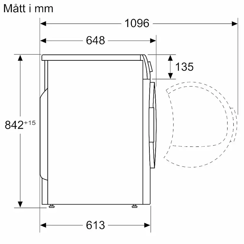 Värmepumpstumlare Siemens iQ300 WT45HV0EDN Energisnål Vit