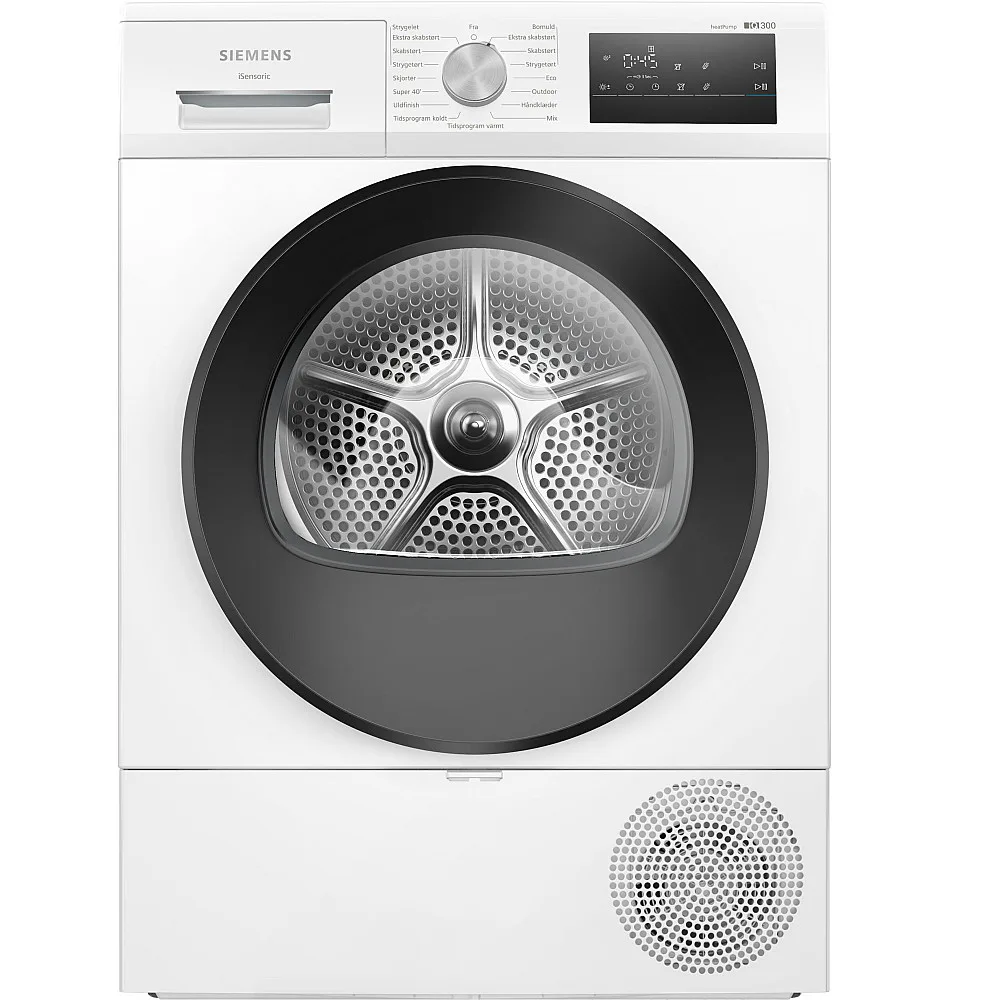 Värmepumpstumlare Siemens iQ300 WT45HV0EDN Energisnål Vit