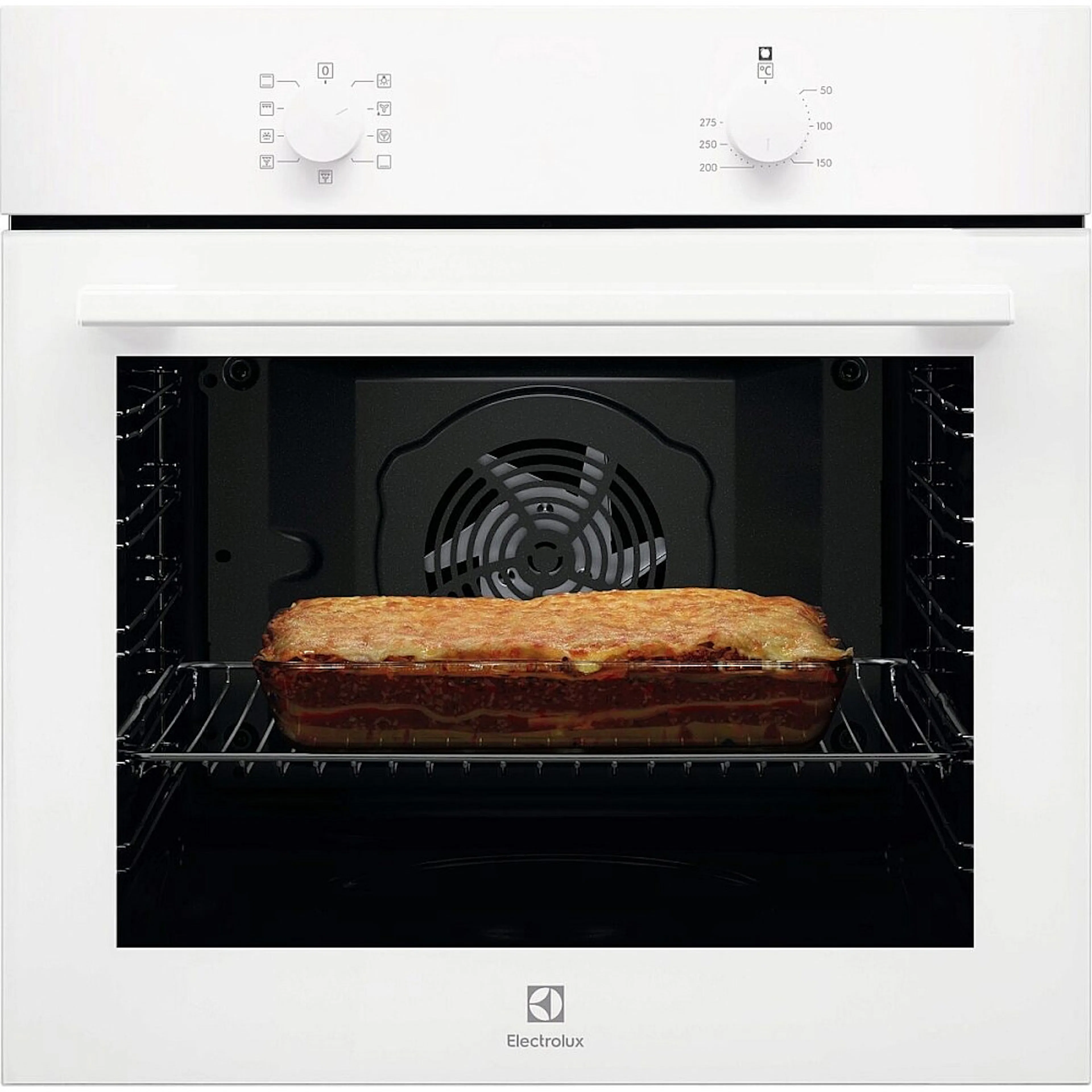 Inbyggnadsugn Electrolux EOB105V Vit med Varmluft och AquaClean