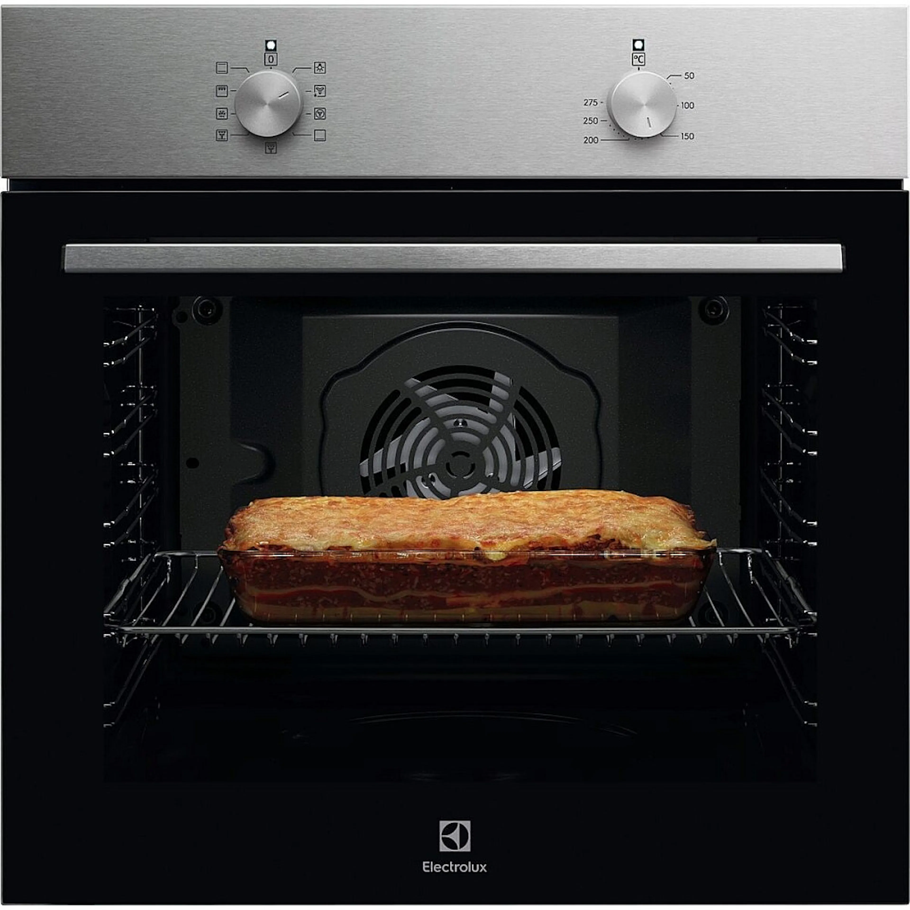 Inbyggnadsugn Electrolux EOB105X Rostfri med Varmluft och AquaClean