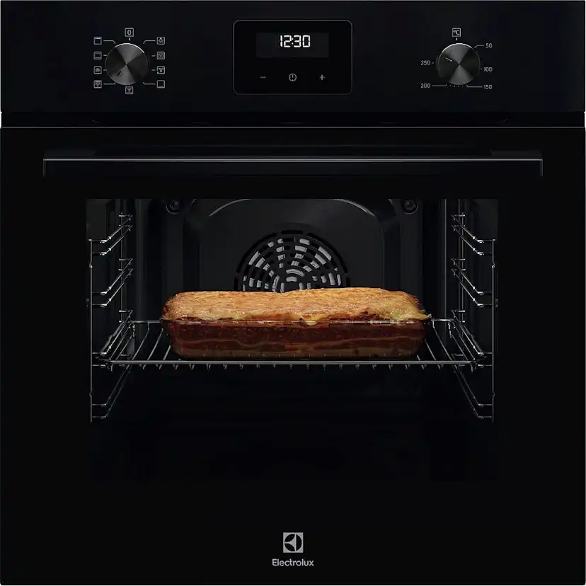 Inbyggnadsugn Electrolux COB410K Svart med Varmluft och AquaClean