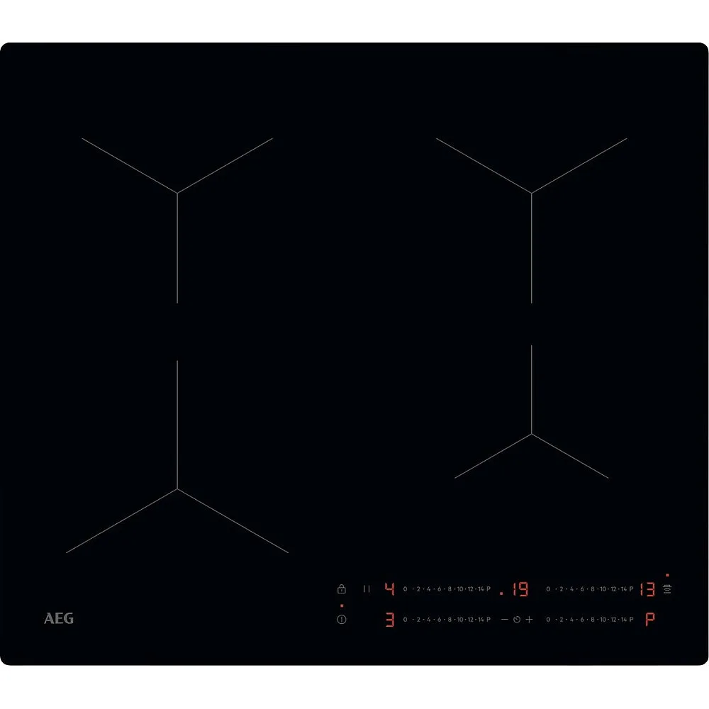 Induktionshäll AEG TO64IA00IB Kraftfull 5000 Serie Svart Med Automatisk Justering Av Fläkt