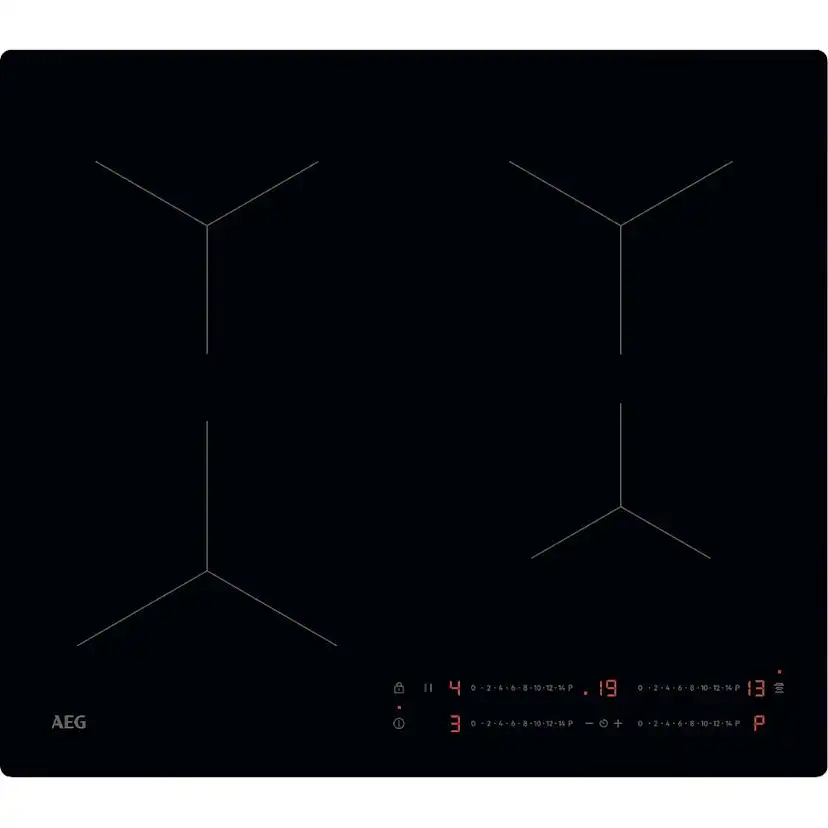 Induktionshäll AEG TO64IA00IB Kraftfull 5000 Serie Svart Med Automatisk Justering Av Fläkt