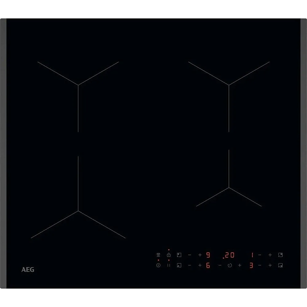 Induktionshäll AEG TN64IA00FB 5000 Basic Svart Med Automatisk Justering Av Fläkt
