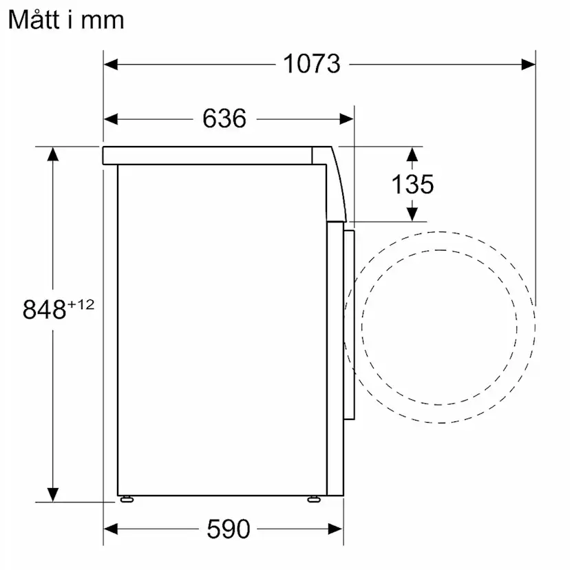 Frontmatad Tvättmaskin Bosch WGG244RFSN Serie 6 i-DOS Rostfri