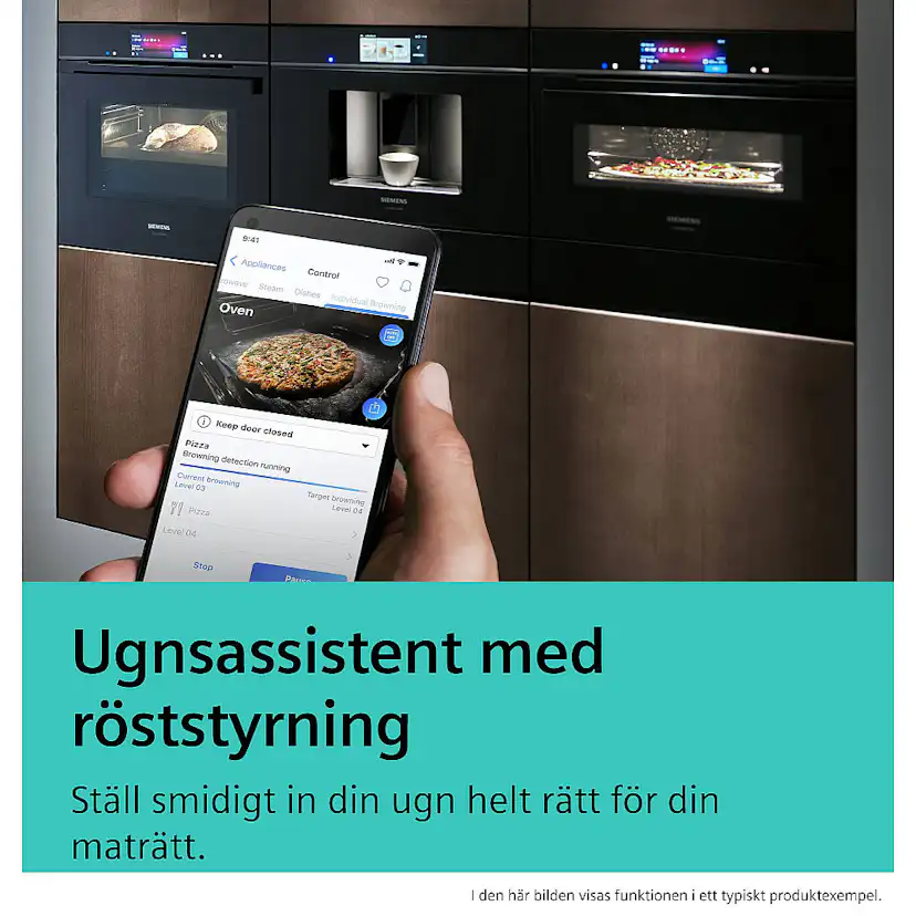 Inbyggnadsugn Siemens iQ700 HB776G3B2S Svart med Smart Uppkoppling