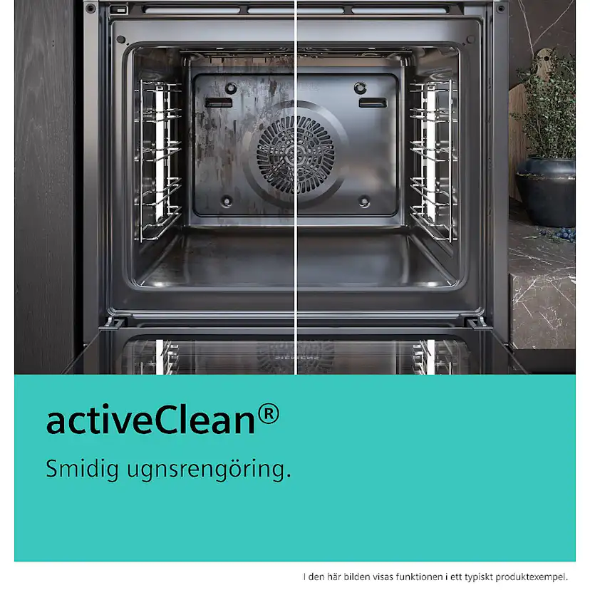 Inbyggnadsugn Siemens iQ700 HB776G3B2S Svart med Smart Uppkoppling