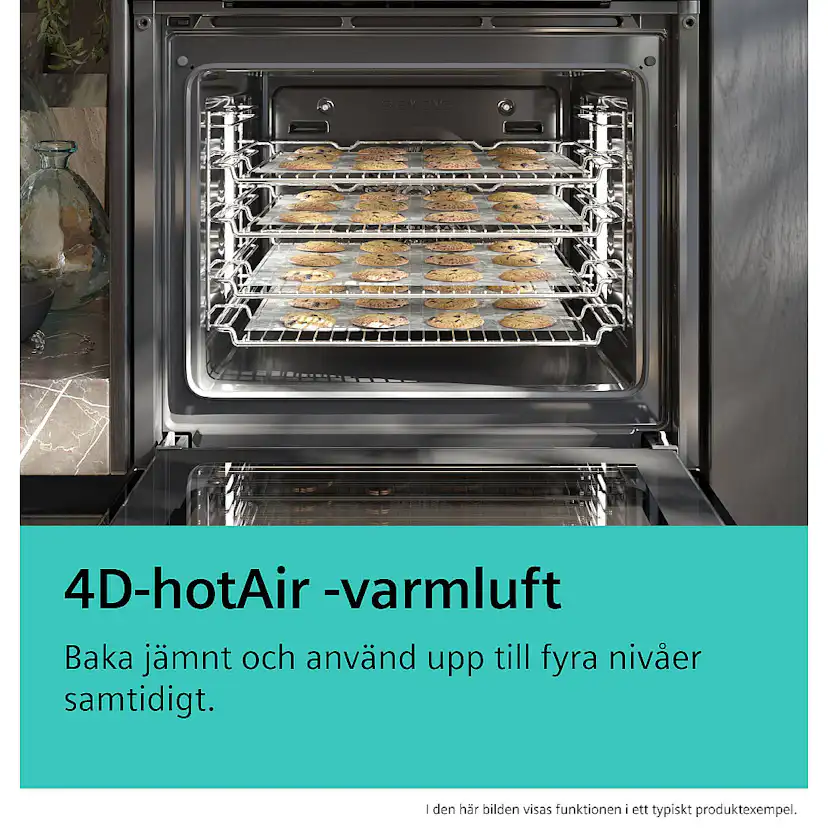 Inbyggnadsugn Siemens iQ700 HB776G3B2S Svart med Smart Uppkoppling