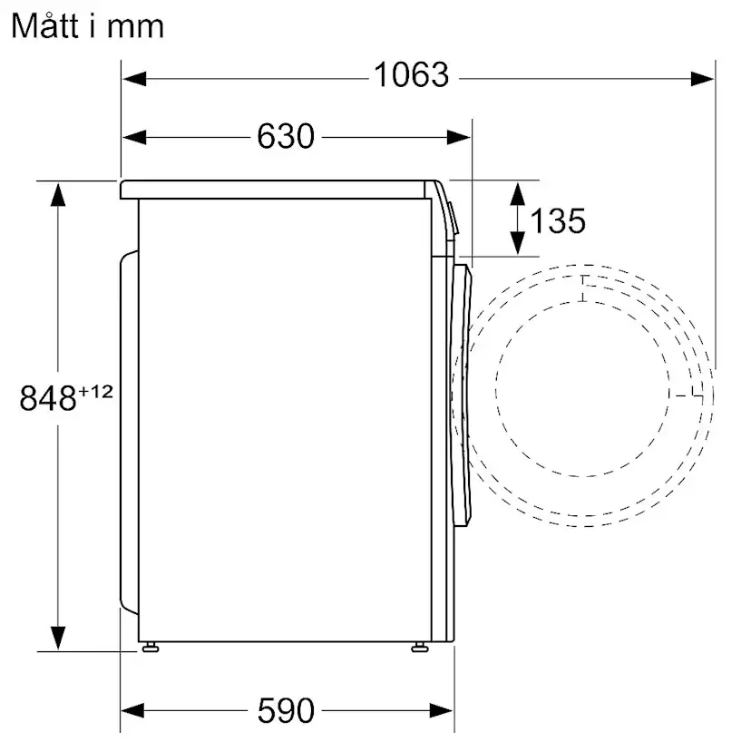 Tvättmaskin med Torktumlare Siemens iQ300 WN34A1L0DN Snabbtvätt