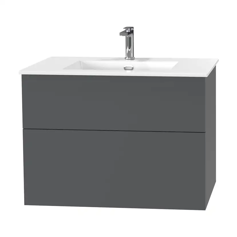 Tvättställsskåp Miller Badrum City 80 för Heltäckande Tvättställ