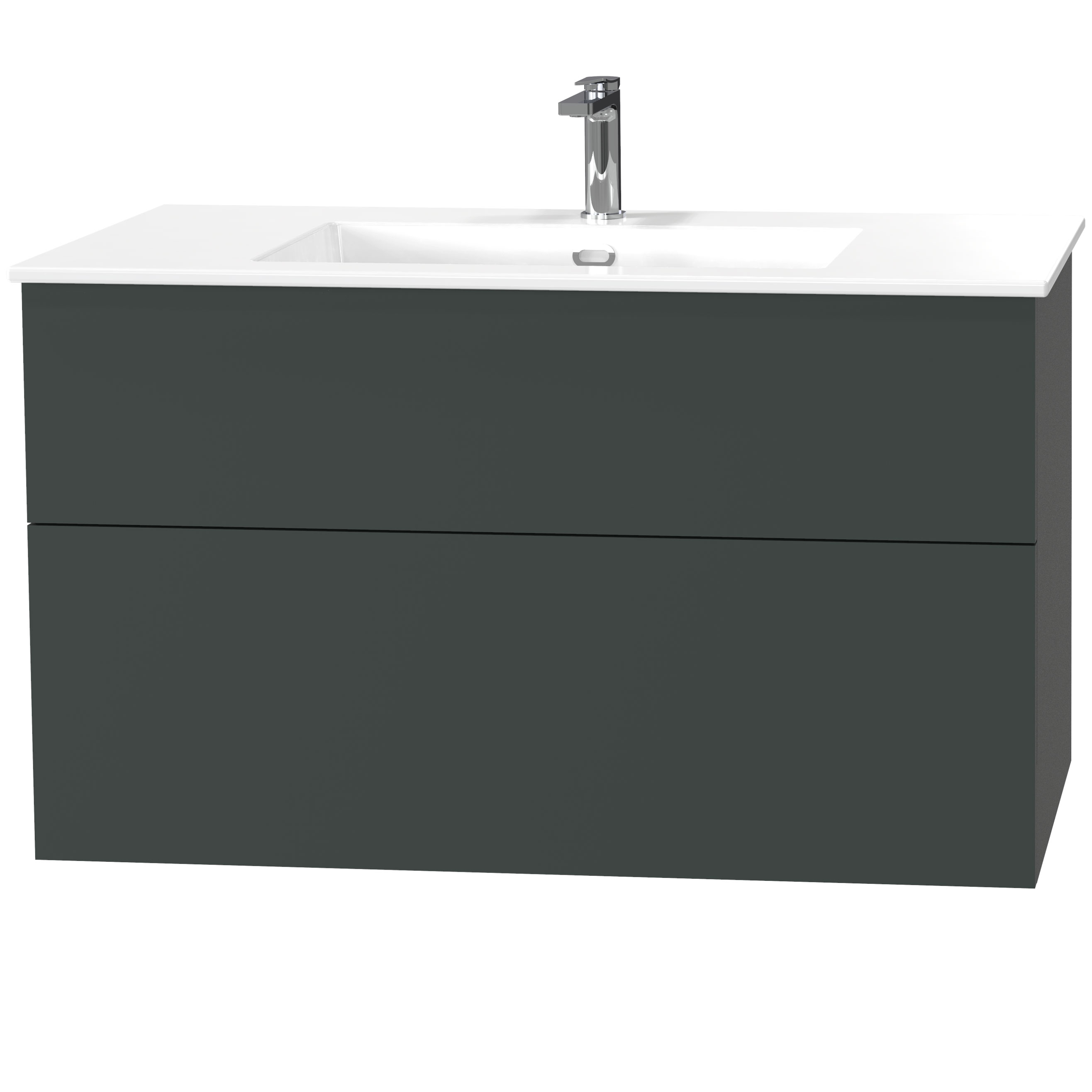 Tvättställsskåp Miller Badrum City 100 för Heltäckande Tvättställ