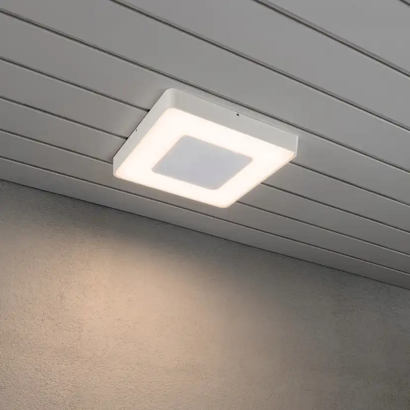 Vägglykta Gnosjö Konstsmide Carrara Square LED med Fjärrkontroll