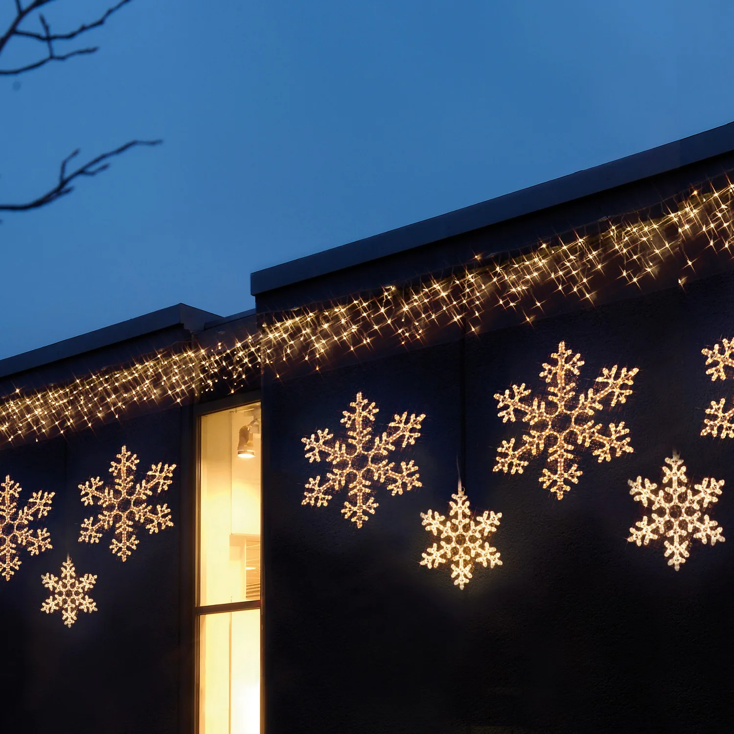 Dekorationsbelysning Star Trading Slt.Snöfl.RL50 cm ww