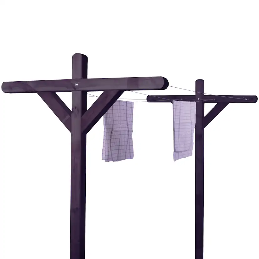 Torkställning Hortus Tryckimpregnerad Svart