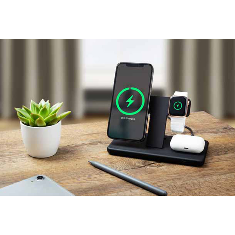 Laddningsstation Fixed 3in1 30W Wireless Mag