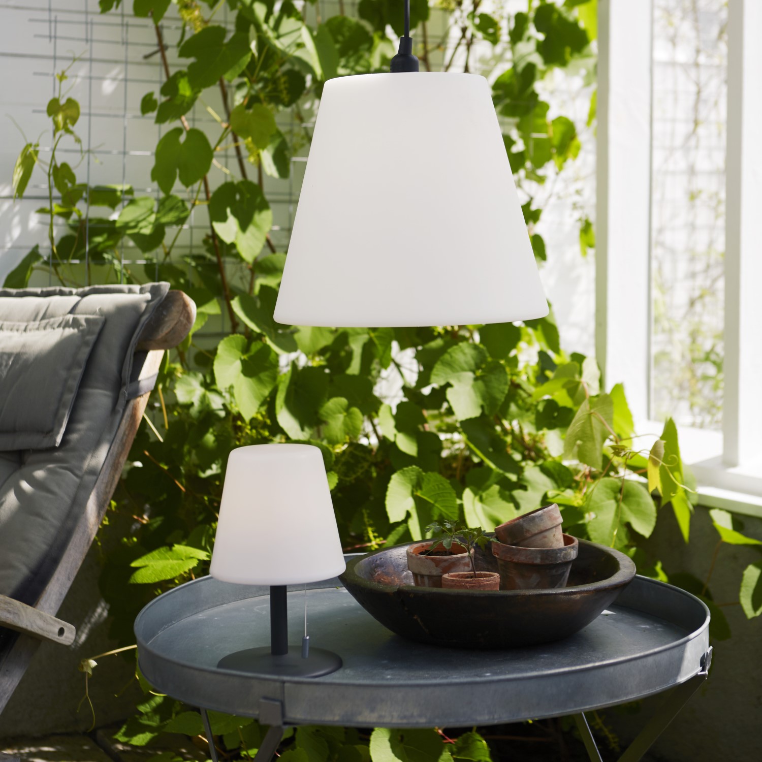 Bordslampa Star Trading GardenLight Kreta Låg