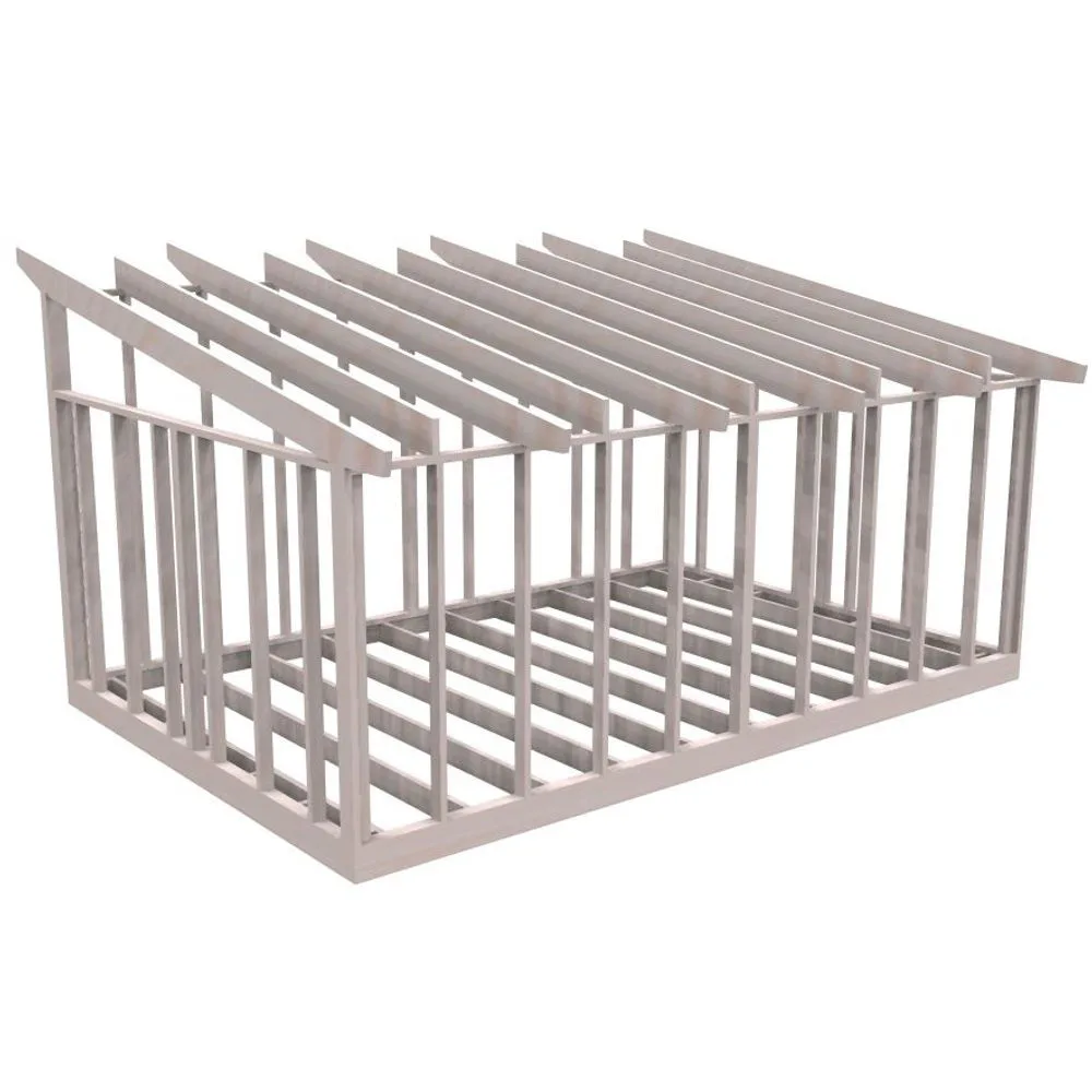 Attefallsstomme Byggstommar 10 grader 6000x3940 mm Lösvirke